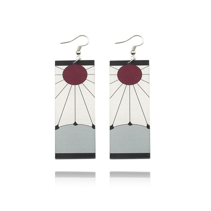 Акриловые серьги-клипсы Kimetsu No Anime Demon Slayer, косплей Blade of Ghost Shinobu Butterfly