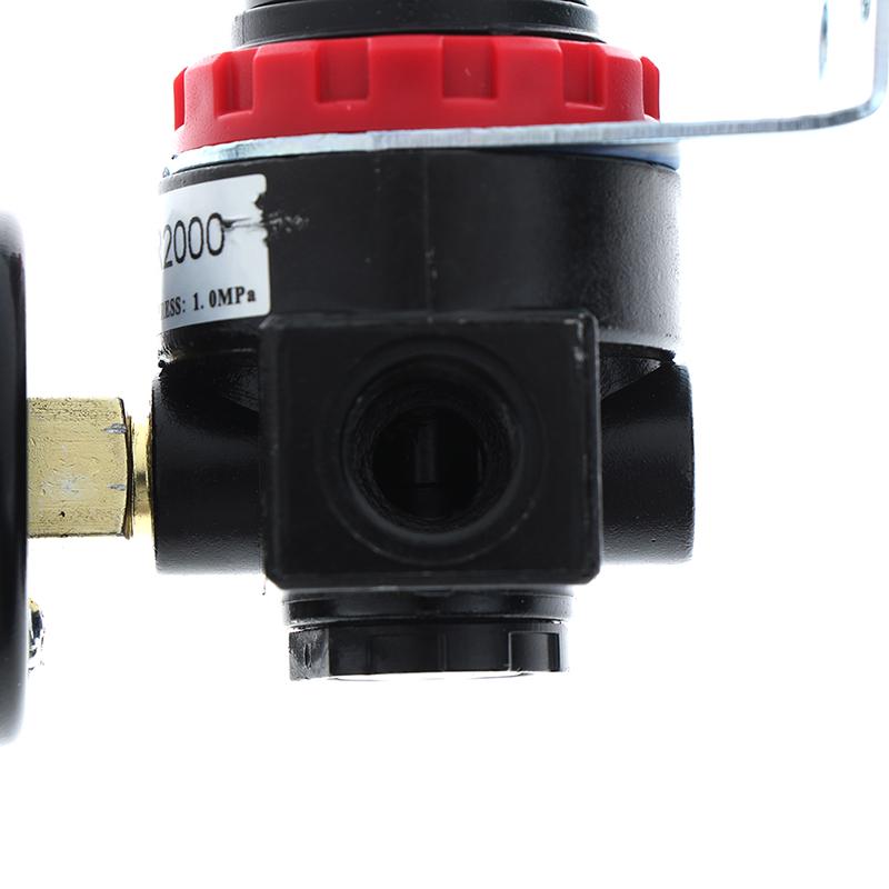 Ar2000 Воздушный регулятор давления компрессора Манометр Предохранительный регулирующий клапан