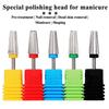 5-in-1 Tungsten Steel Nail Drill Bits with Serrated Tip – Ideal Accessories for Electric Manicure Drills Nail Files