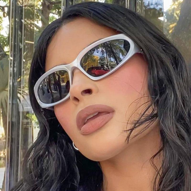 Новое поступление Прямоугольные солнцезащитные очки для женщин мужчин Винтажные ночной клуб Хип-хоп Панк Солнцезащитные очки UV400 Тренд Женские унисекс очки