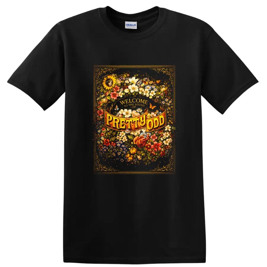 Vintage Flower Design T Shirt Welcome to the Sound of Pretty Odd Tee