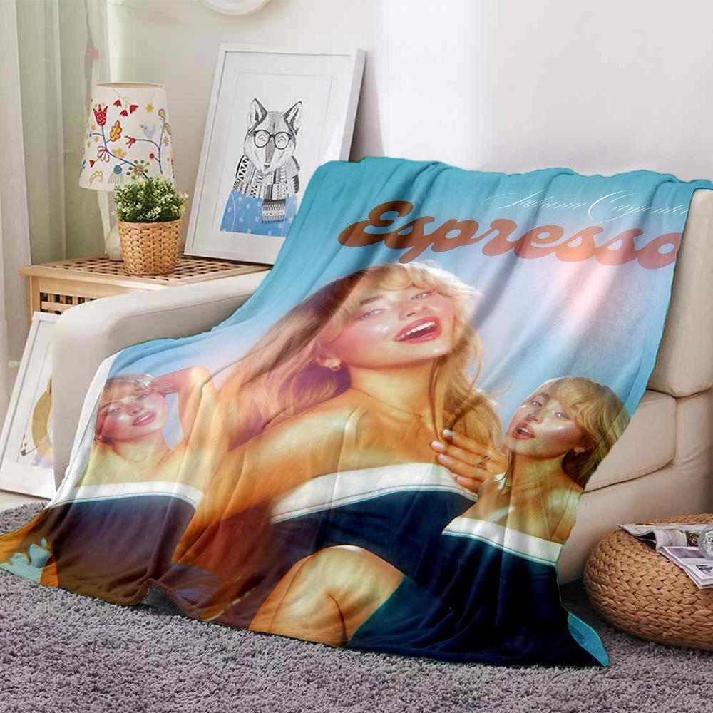Sabrina Carpenter Blanket Soft Throw Blanket For Home Bedroom Bed Sofa Travel Office Solid Christmas Blanket