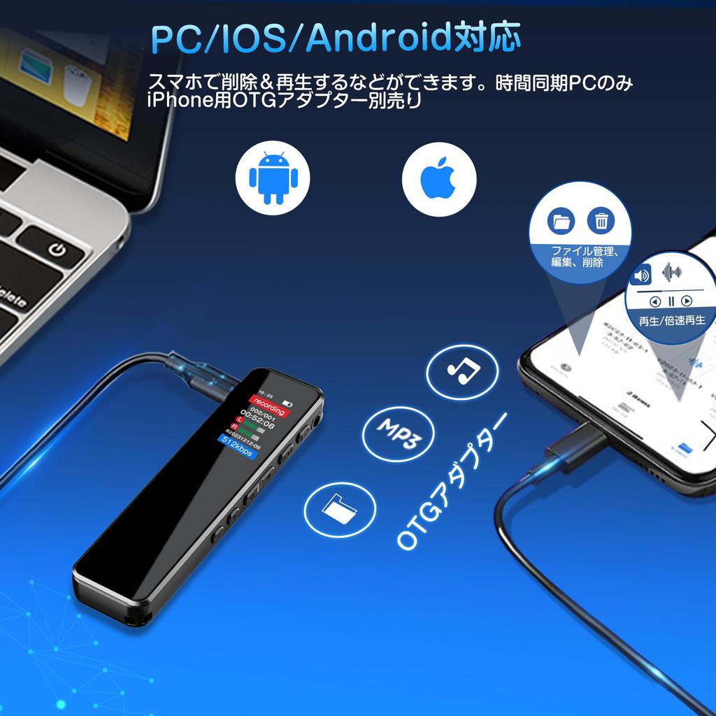 TDW Voice Small IC 25 часов непрерывной записи 64 ГБ большой 4552 часа звука 1536 кбит/с LCD VOR переменная скорость записи таймера Функция OTG шум