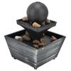 3V USB Tabletop Water Fountain Indoor Ball Waterfall Fountain for Home Office Desktop Table