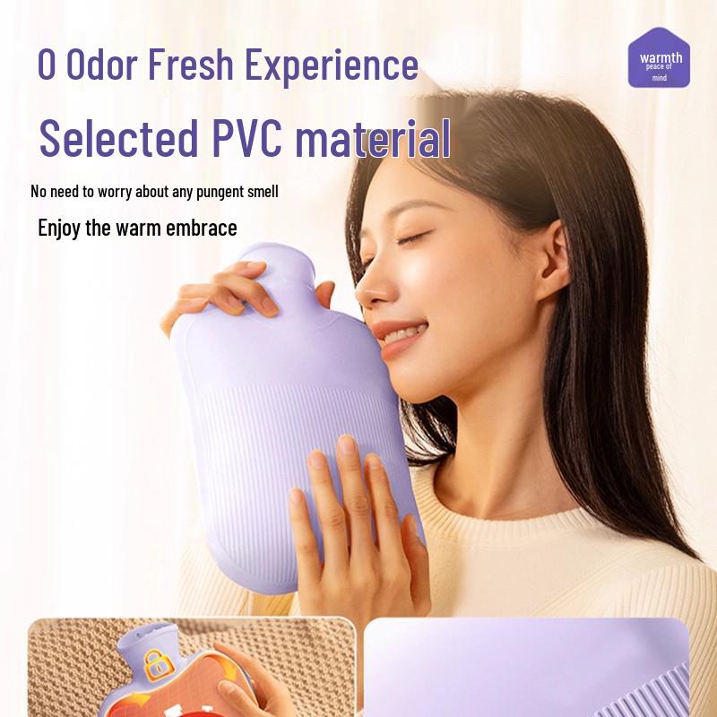 Plush Imitation Rabbit Fur Hot Water Bottle: Hand, Foot, and Bed Warmer