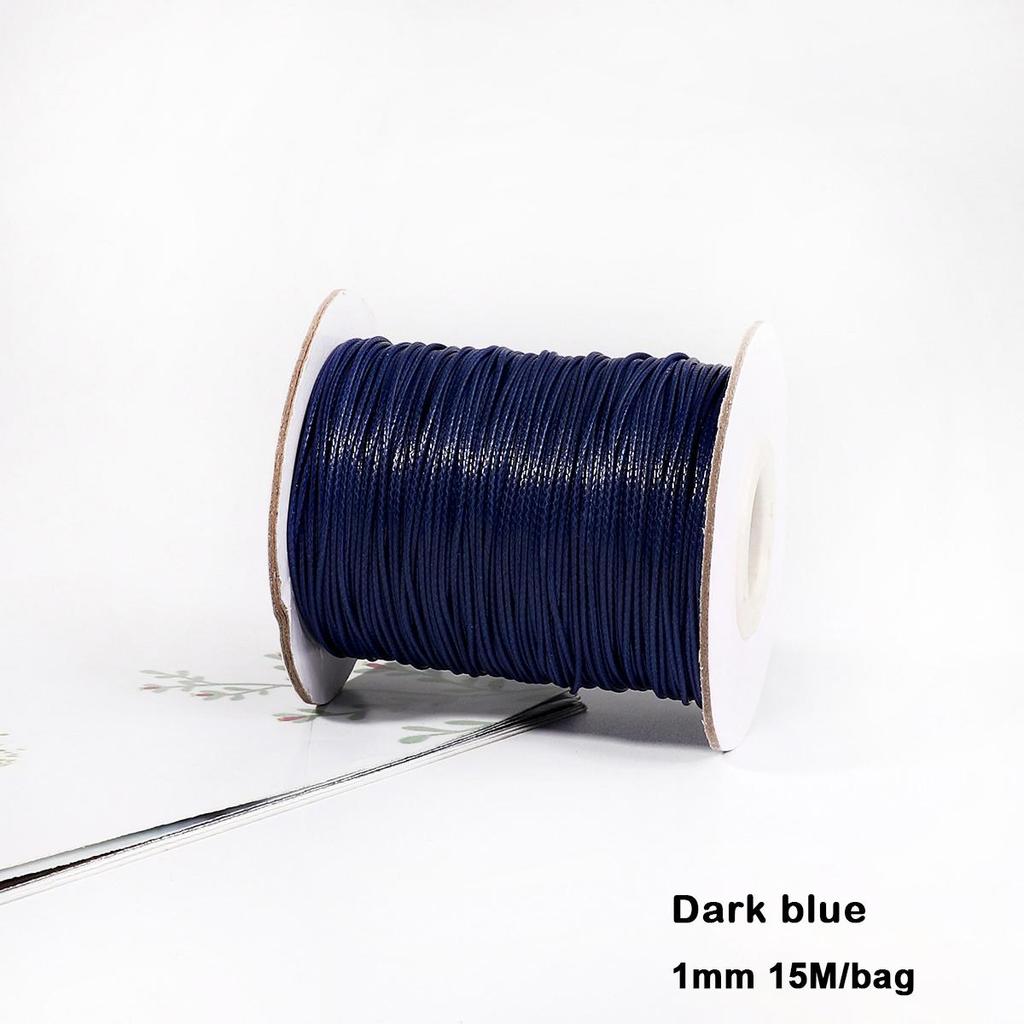 Разноцветные вощеные хлопковые шнуры для макраме, ювелирные бусины, изготовление ювелирных изделий своими руками