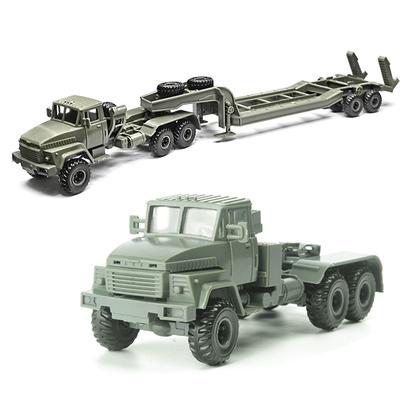 1/72 Военная Модель Игрушка Армия КрАЗ-260Б Тяжелый Транспортер Танков Грузовик Машина Бронированная Техника Строительный Пазл Сборная Модель Игрушки