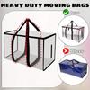 1/2Pack 90L Heavy Duty Storage Bags with Lids,Transparent Zippered Moving Totes for Clothes, Travel & Seasonal Home Organization