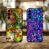 C-Цветной-L G-Стеклянный-S Чехол Для Телефона Samsung Galaxy A73,A72,A71,A70,A53,A52,A51,Другие Мягкий Черный Чехол