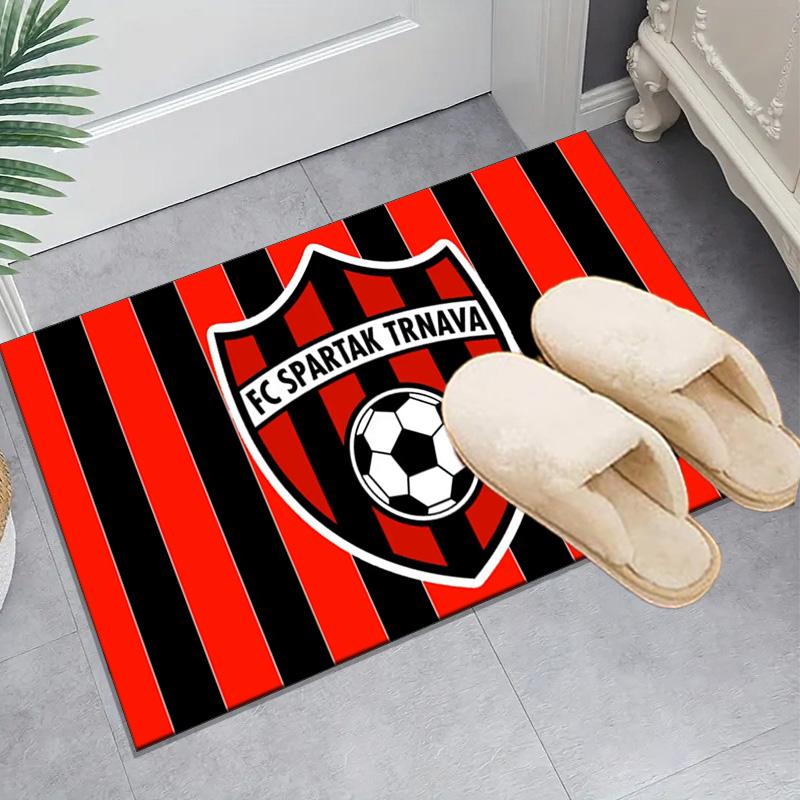 1PC FC Spartak Trnava Rug Game Carpet, Floor Mat for Bedroom Living Room Entryway Rug, Home Decor Idea Gift for Christmas birthday