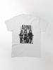 APINK Kpop Group Vintage Black White TShirt Korean Girl Band Graphic Tee Unisex Casual Streetwear Cotton Tops