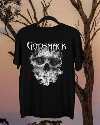 Вдохновленная Godsmack Хлопковая футболка с коротким рукавом Черная Все размеры Унисекс Футболка Унисекс Футболка