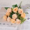 1 БУКЕТ/10 Голов Романтичные Искусственные Розы, Ароматный Букет Наложницы Свадьба DIY Вечеринка Домашнее Украшение