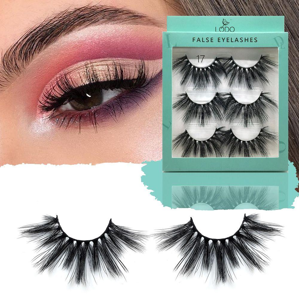 Thick Long Dramatic Handmade 3D Soft Mink Hair Eyelashes Extension 25mm Lashes False Eyelashes