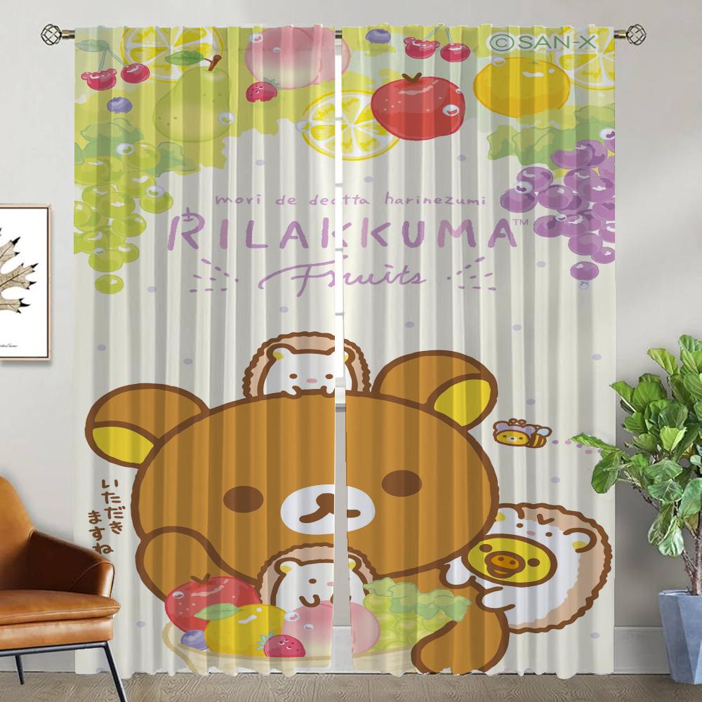 Раздел Rilakkumaes Шторы для домашнего интерьера 2 шт. Шторы от комаров для гостиной Шторы для украшения Хэллоуина