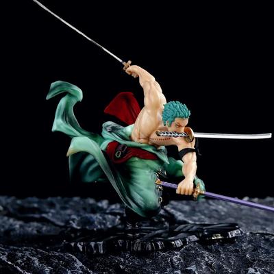 Фигурка Луффи из One Piece, Ророноа Зоро с трехклинковым мечом Sa-maximum, статуэтка из ПВХ, коллекционная модель.