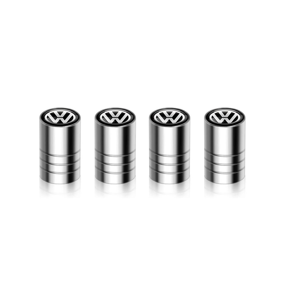 LVAXC1 4Pc Car Metal Wheel Tire Air Valve Dust Caps Accessories For Volkswagen VW Golf 4 5 6 7 Bora MK7 Beetle Touran Tiguan GTI R Line