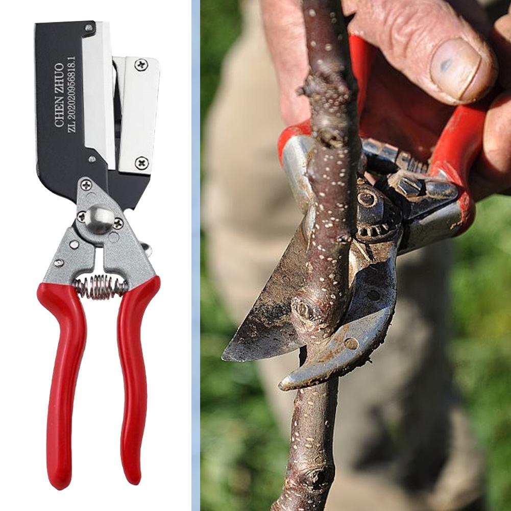 Professional Fruit Tree Seedling Grafting Shear Multifunctional Grafting Artifact Aluminum Alloy Grafting Pruner for Garden