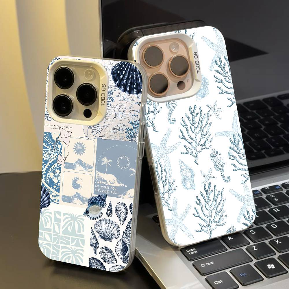 GETO SEA чехол для телефона для iPhone 17 17Air 16 15 14 13 12 11 Pro Max Plus Цветной Серебристый
