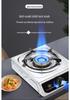 Single Burner Desktop Gas Stove with Flameout Protection - Nine Heads, Strong Flame for Natural and Liquefied Petroleum Gas.