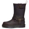Anistone High Leather Biker Boot Dark Brown Unisex Sneakers 31901201