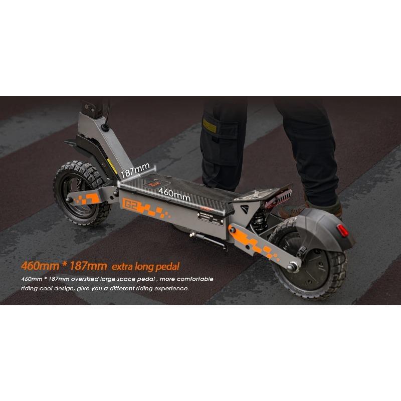 KUKIRIN G2 800W Electric Scooter, 45km/h, 55km Range, 48V 15.6Ah Battery, 10" Tubeless All-Terrain Tires, Foldable E-Scooter