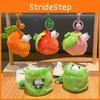 Creative Carrot Strawberry Bamboo Cat Plush Doll Pendant Keychain For Kids And Collectors