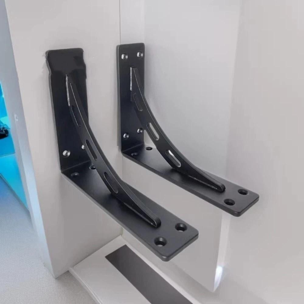 Solid Material Floating Shelf Bracket Triangular Design Hidden Shelf Bracket Storage Shelves
