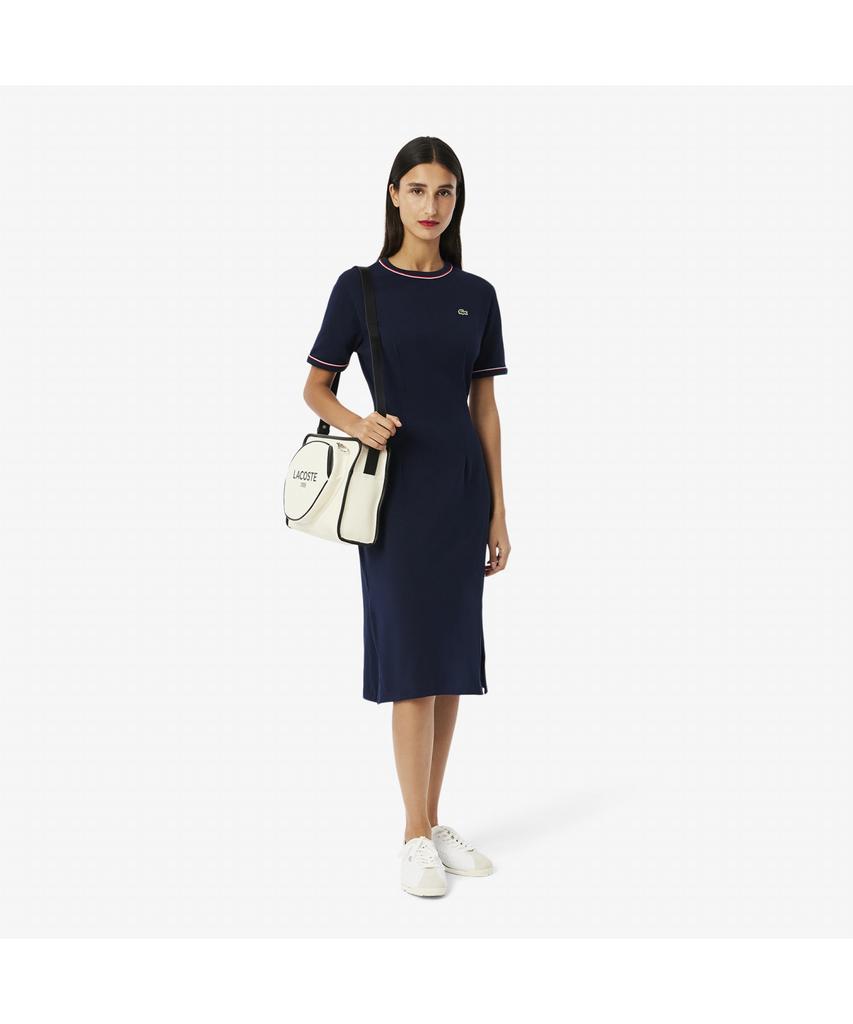 LACOSTE Женское платье-футболка Essentials Fit 'N Flare Ef9988-55G Gwi