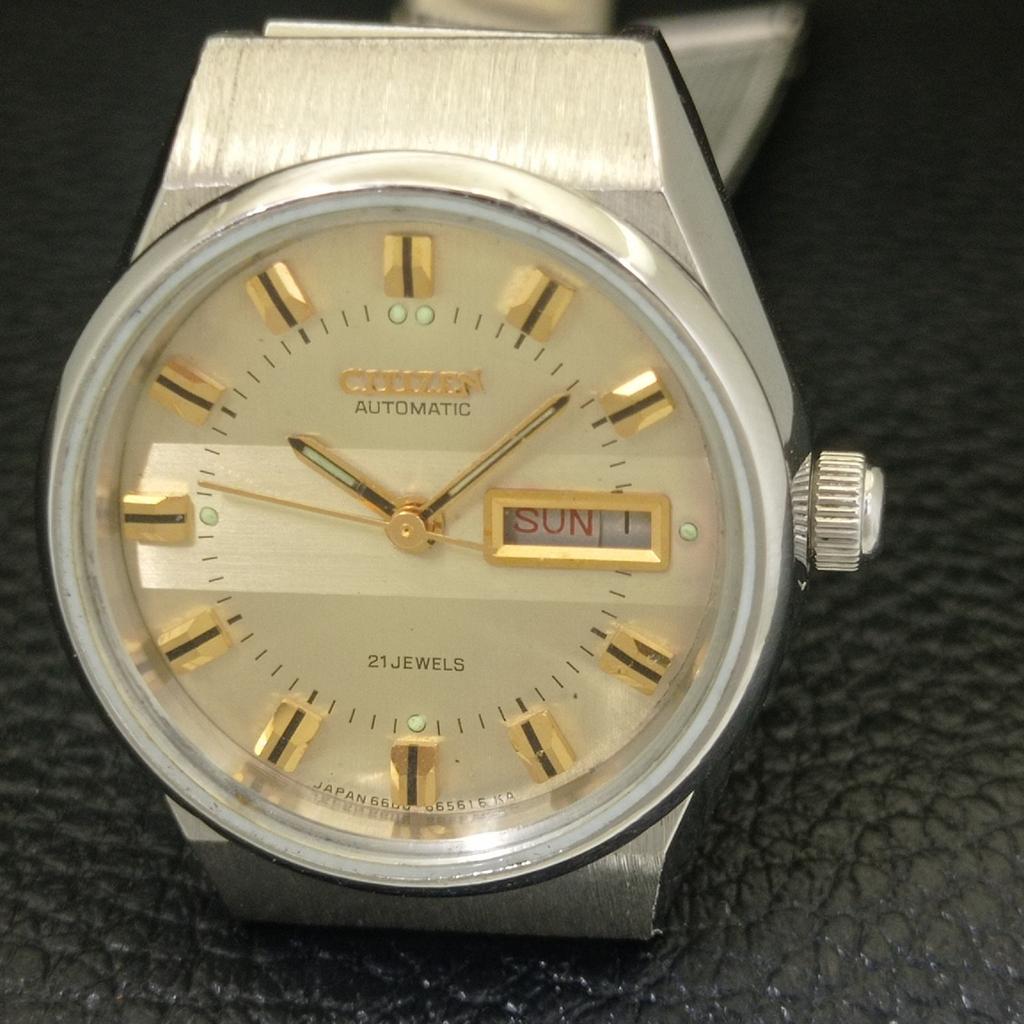 ЯПОНИЯ ВИНТАЖНЫЕ ЖЕНСКИЕ АВТОМАТИЧЕСКИЕ ЧАСЫ CITIZEN 6650A ОРИГИНАЛЬНЫЙ ЦИФЕРБЛАТ a704217-1 R213i-a704217