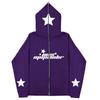 Star Ins High Street Y2K унисекс флисовые толстовки и свитшоты на молнии на всю поверхность, свободные мужские и женские уличные одежды большого размера