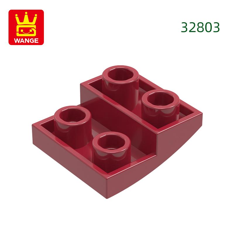 Нетоксичный 150 шт./лот 32803 Наклонный изогнутый 2x2x2/3 Строительный блок Moc Цветные аксессуары Совместимы с Brick DIY Детская игрушка