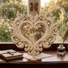 Carved Flower Vintage Picture Frame Heart Shape Wall Decoration Baroque Photo Frame  Indoor Decor