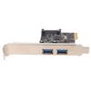 Карта расширения PCIE на USB 3.0 2 порта Скорость передачи 5 Гбит/с Горячая замена USB Карта расширения USB 3.0 Для Win XP для Vista
