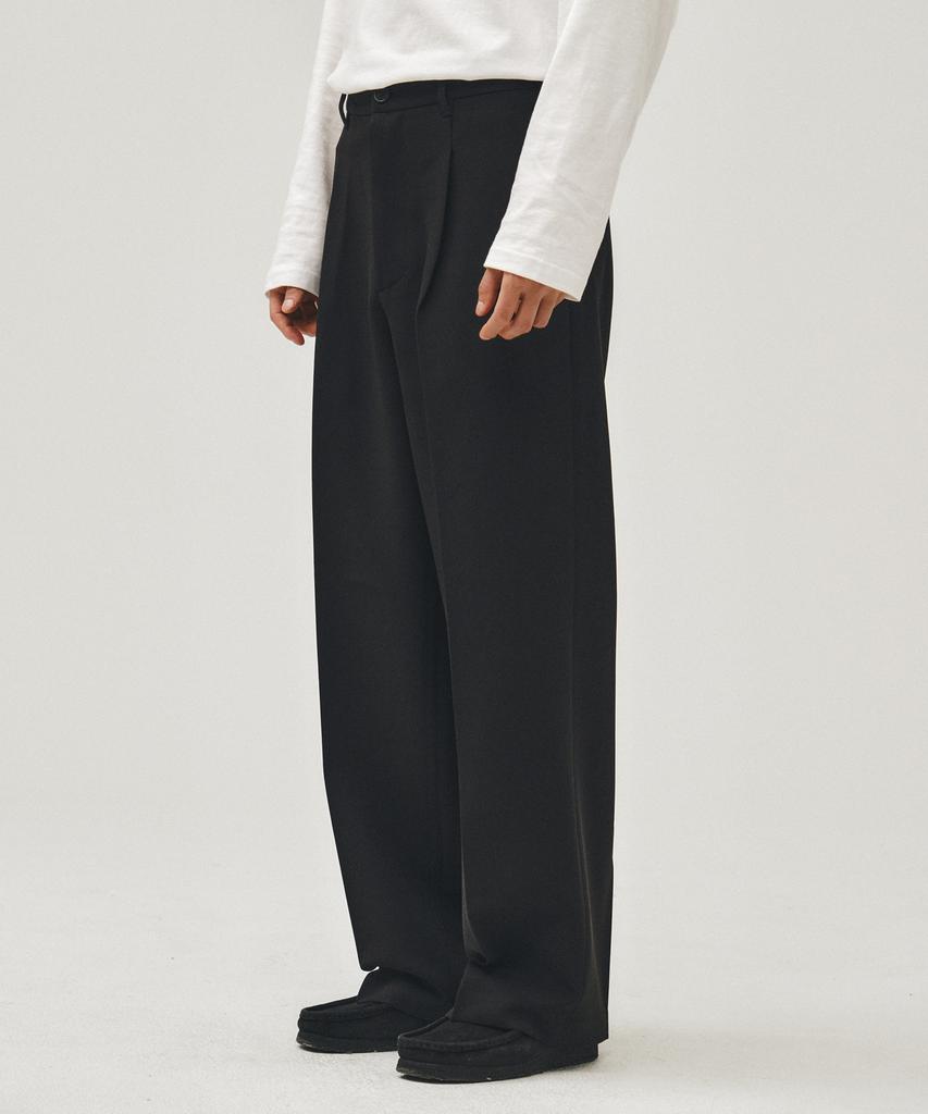 LETTERCOMO Admirable Wide Slacks Black