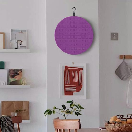 Wall Hanging Brooch Organizer with Hook Heavy Duty Felt Large Capacity Round Lapel Enamel Pin Collection Display Holder Storage Case