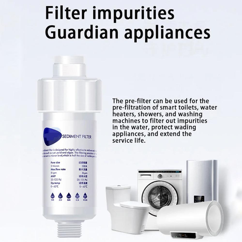 Shower Pre-chlorine Removal Filter Under Sink PP Cotton Filter Purifier Washing Machine Filter