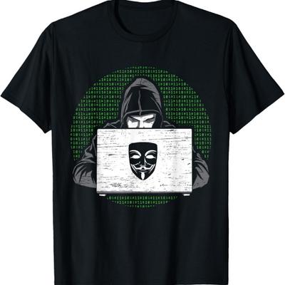 Компьютерный хакер Профессионал по кибербезопасности Мастер игры DDOS Футболка