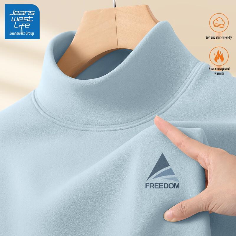 JEANSWEST LIFE Мужская термофутболка с длинным рукавом и подкладкой из флиса