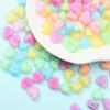200pcs Spacer Beads Handmade Bracelet Loose Beads Charms DIY For Jewelry Makeing Acrylic Necklace Sandwich Heart Shape Transparent 7*8mm