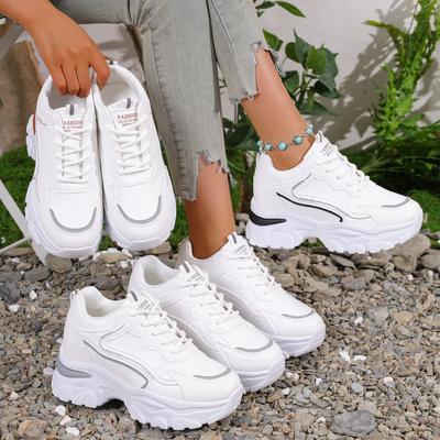 Весенне-осенние элегантные туфли на шнуровке с круглым носком для спорта и отдыха, модные и удобные, новый тип женской обуви