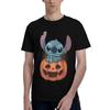Мужские футболки с тыквой на Хэллоуин Custom Stitch, 100% хлопок, футболки с коротким рукавом, повседневная одежда