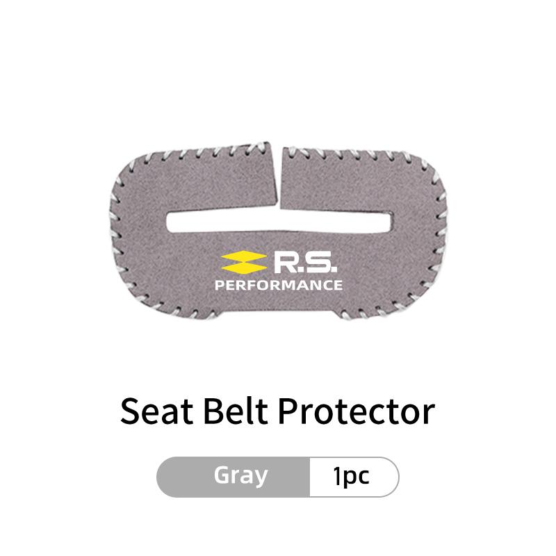 IRHQ6 Car Seat Belt Buckle Clip Suede Wear Resistant Protector Cover For Renault Clio Arkana Captur Twingo Talisman RS Logan Duster