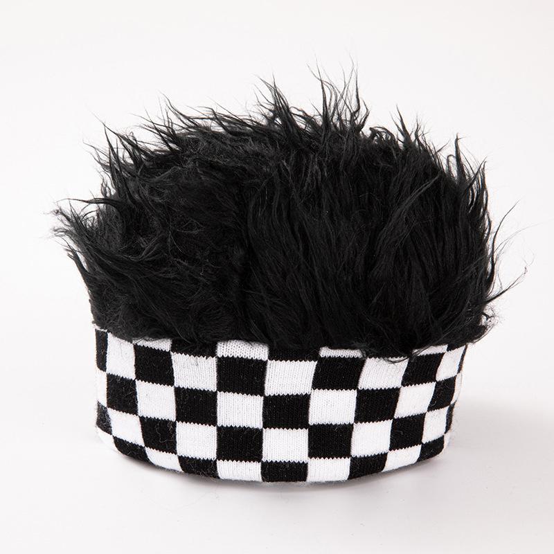 Забавные короткие шапки для волос для мужчин и женщин, хип-хоп, шапка-бини, парик, дышащая мягкая бейсболка для занятий спортом на открытом воздухе, парик для вечеринок