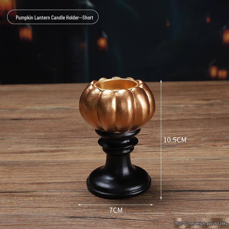 Cross-Border Halloween Skull Resin Ornament - Ghost Festival Decoration for Desktop and Entrance