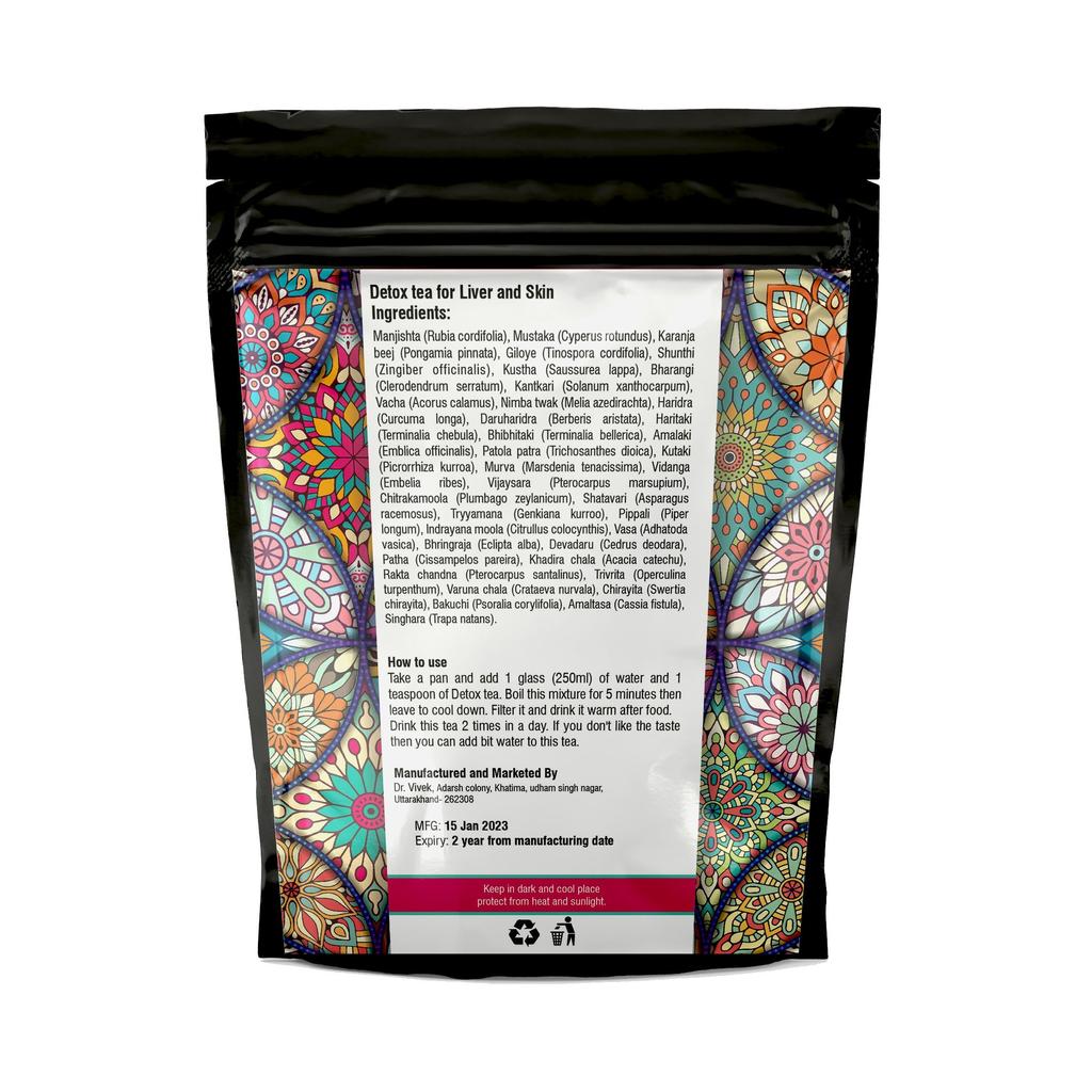Чай для детокса печени и кожи (100 г), Detox Tea for Liver and Skin,  We Herbal