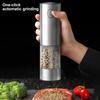 Набор из 2 электрических мельниц для соли и перца со встроенной подсветкой, перезаряжаемая мельница из нержавеющей стали, регулируемая степень помола, USB-C
