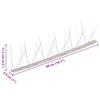 10 Piece Stainless Steel Bird Deterrent Spikes Set 5 m 5 Row