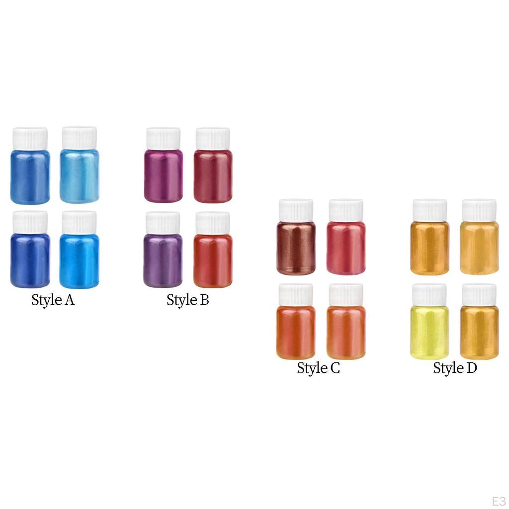 4 шт., слюдяный порошок, пигмент, мерцающий блеск для мыла для ногтей из эпоксидной смолы