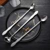 Bartender Ice Cream Long Handle Ice Tea Cocktail Stirring Tool Bar Spoon Mixing Stirrers Teaspoon